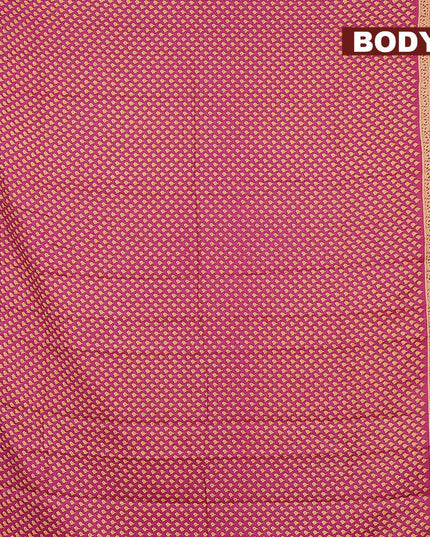 Bhagalpuri saree pink with allover floral butta prints and zari woven border - {{ collection.title }} by Prashanti Sarees