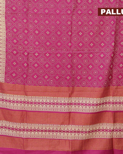 Bhagalpuri saree purple with allover geometric prints and zari woven border - {{ collection.title }} by Prashanti Sarees
