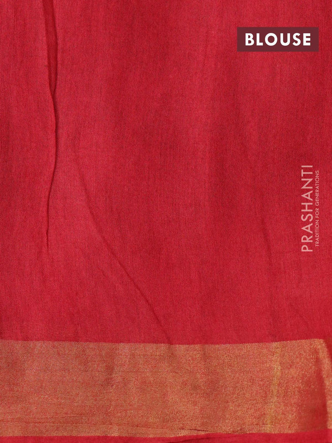 Bhagalpuri saree yellow and red with allover bandhani prints and pichwai prints & zari woven border - {{ collection.title }} by Prashanti Sarees