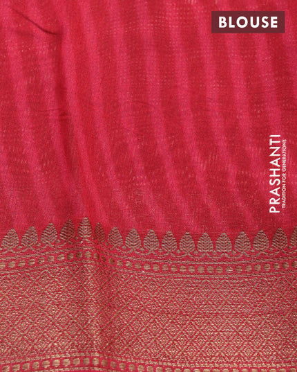 Chanderi silk cotton saree brown and maroon with allover kalamkari prints and woven border - {{ collection.title }} by Prashanti Sarees