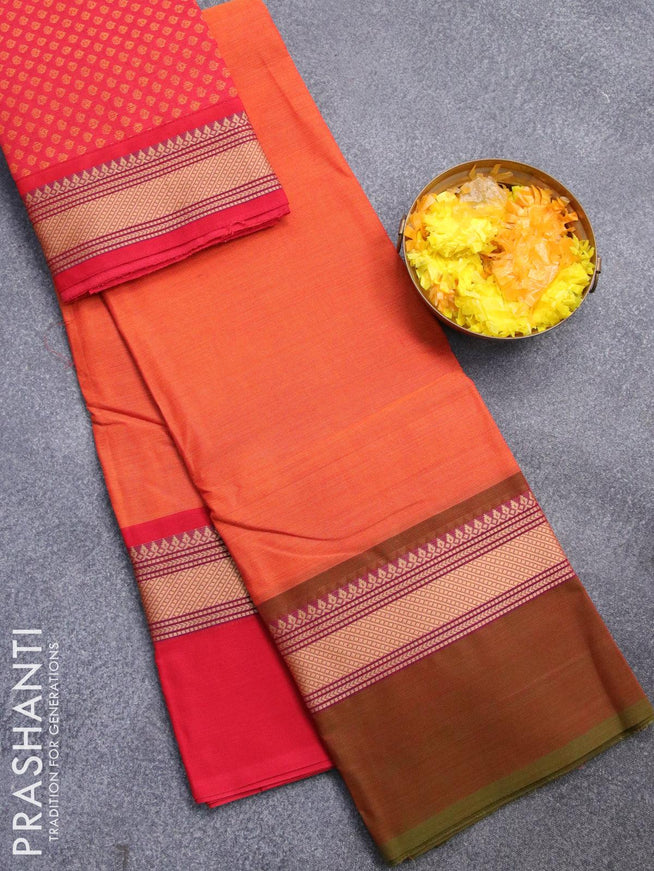 Light Orange Chettinad Cotton main image 1