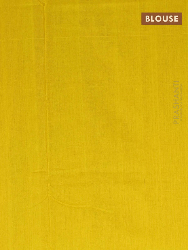 Ikat cotton saree pink and yellow with allover ikat weaves and simple border - {{ collection.title }} by Prashanti Sarees