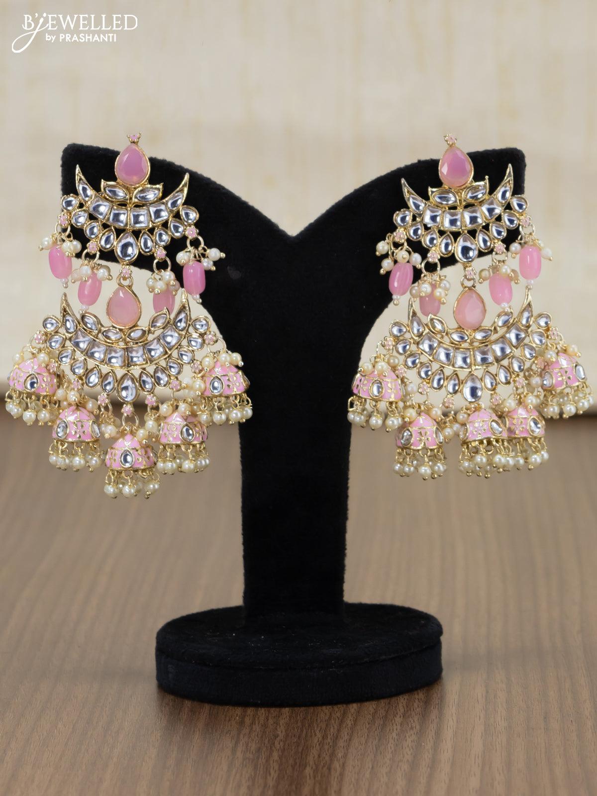 Full Stone Kundan Earrings Buy Earrings Online Cheap, Jhumka Earrings  Online Shopping, Earrings - Shop From The