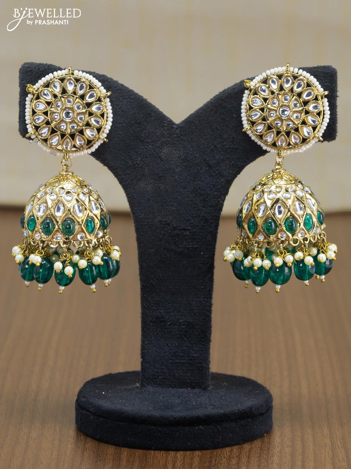 Light green jhumkas Clearance