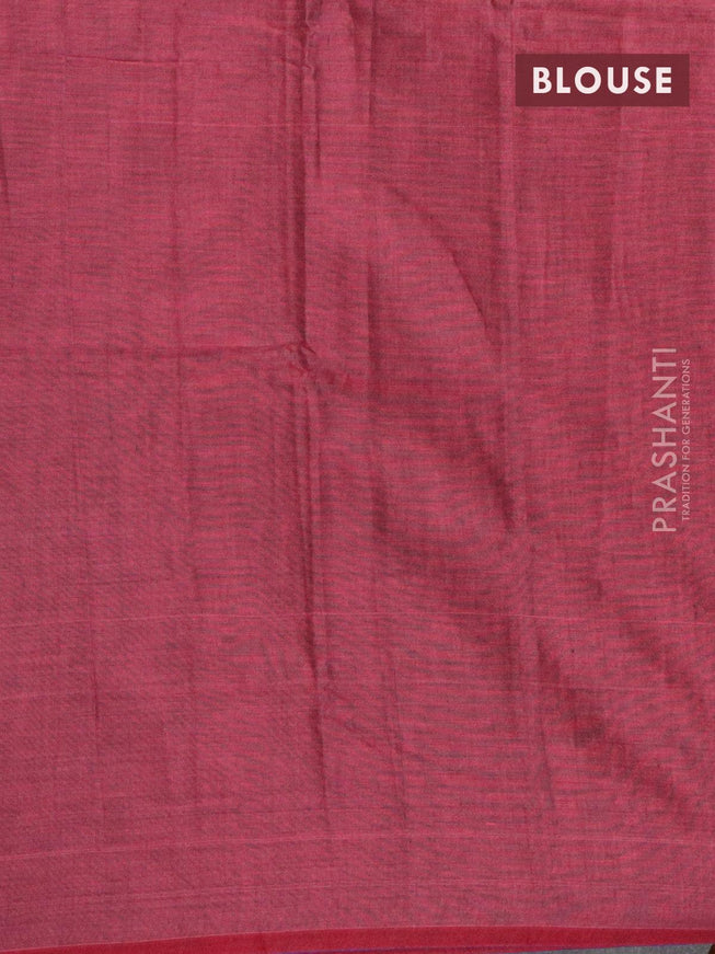 Narayanpet cotton saree pastel maroon shade with plain body in borderless style - {{ collection.title }} by Prashanti Sarees