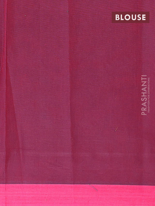 Nithyam cotton saree dual shade of maroon and pink with thread woven buttas and simple border - {{ collection.title }} by Prashanti Sarees