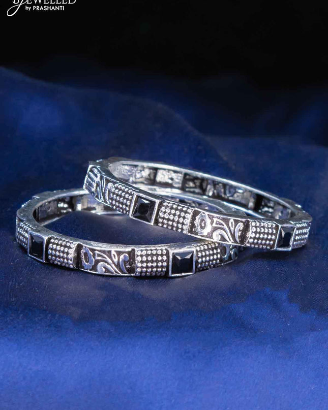 Oxidised bangles with black stone - {{ collection.title }} by Prashanti Sarees