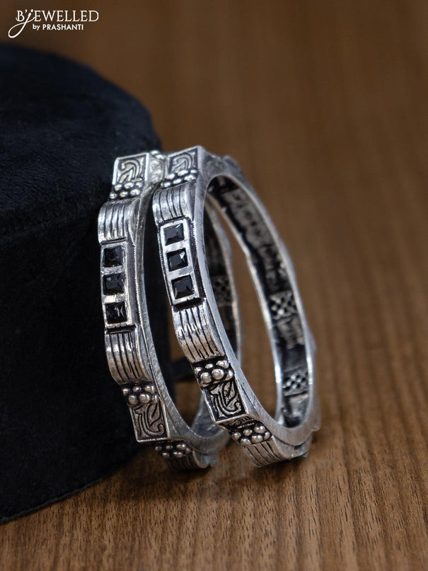 Oxidised bangles with black stone - {{ collection.title }} by Prashanti Sarees