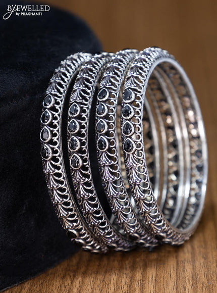 Oxidised bangles with black stone - {{ collection.title }} by Prashanti Sarees