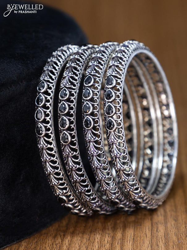 Oxidised bangles with black stone - {{ collection.title }} by Prashanti Sarees