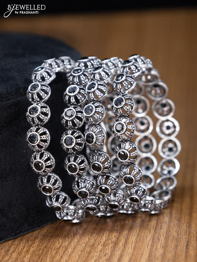 White - Saanjh Bela Chakra Oxidised Bangle main image 1