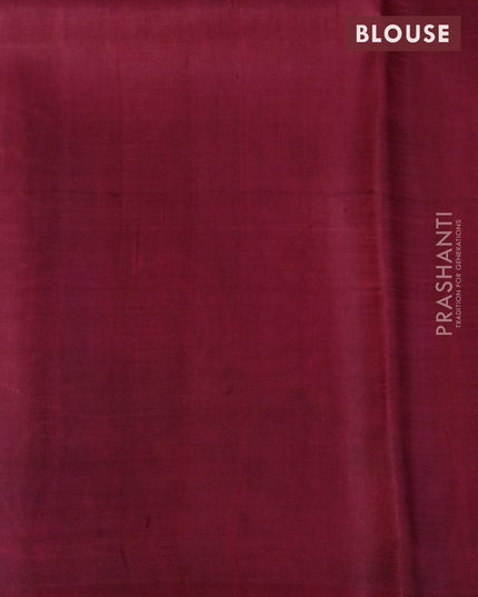 Printed silk saree multi colour and maroon with allover prints and simple border - {{ collection.title }} by Prashanti Sarees