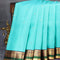 Pure kanjivaram silk saree light blue and deep purple with allover self emboss & zari buttas and rich zari woven korvai border - {{ collection.title }} by Prashanti Sarees