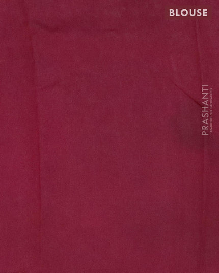 Semi dola saree maroon and pink with allover batik prints and kanjivaram style border - {{ collection.title }} by Prashanti Sarees