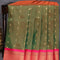 Semi paithani silk saree dual shade of greenish rust and pink with allover paisley zari woven buttas and zari woven border - {{ collection.title }} by Prashanti Sarees