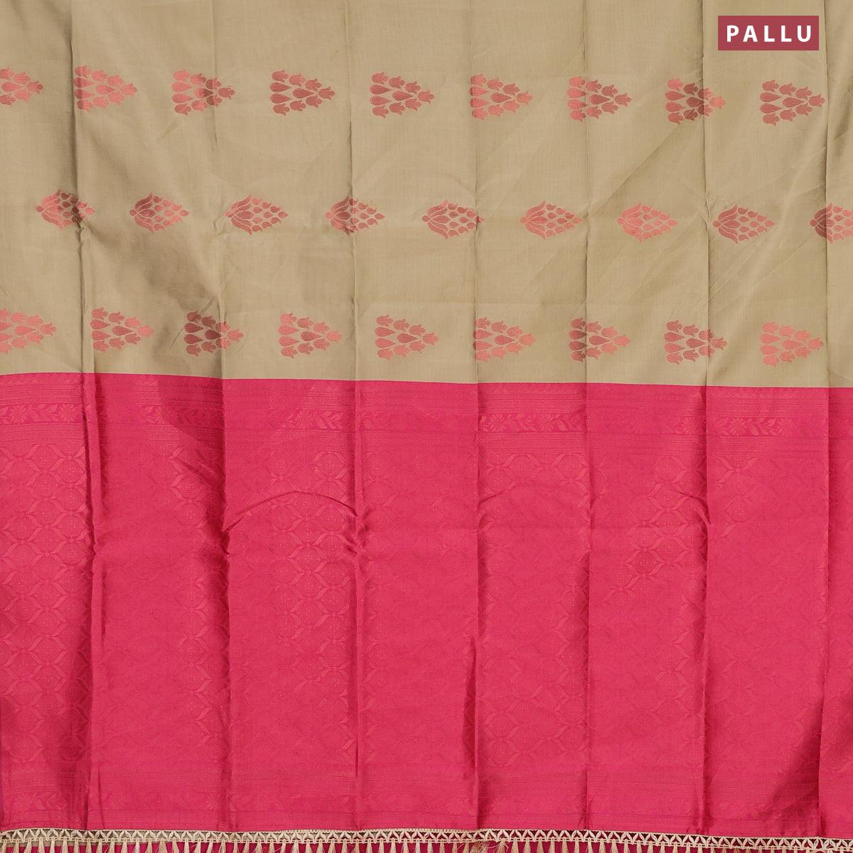 Classic Pastel Pink & Violet 2gm Zari Bridal Elegance Kanchipuram Hand –  Capell Haute Couture