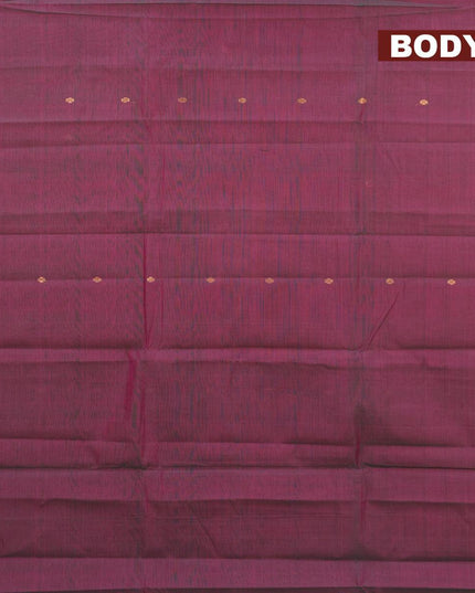 Venkatagiri cotton saree dual shade of pinkish green and green with zari woven buttas and zari woven border without blouse - {{ collection.title }} by Prashanti Sarees