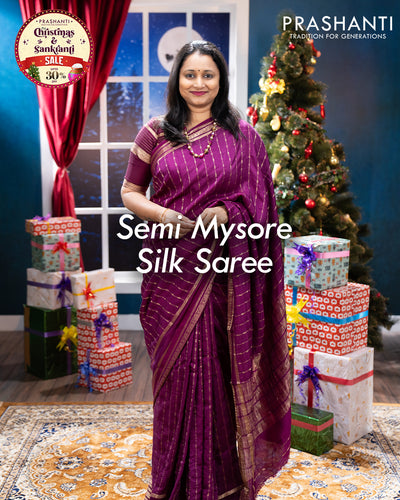 Semi Mysore Silk Sarees