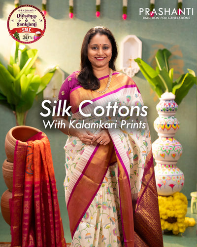 Kalamkari Printed Silk Cottons