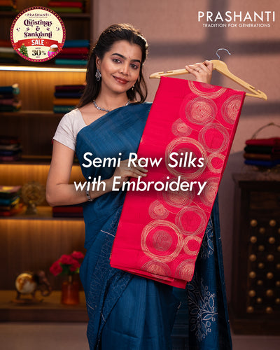 Semi Raw Silk Sarees