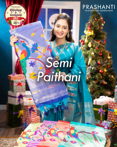 Semi Paithani Sarees