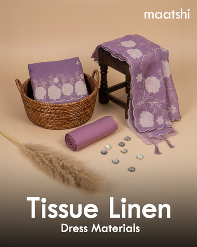 Tissue Linen Dress Materials
