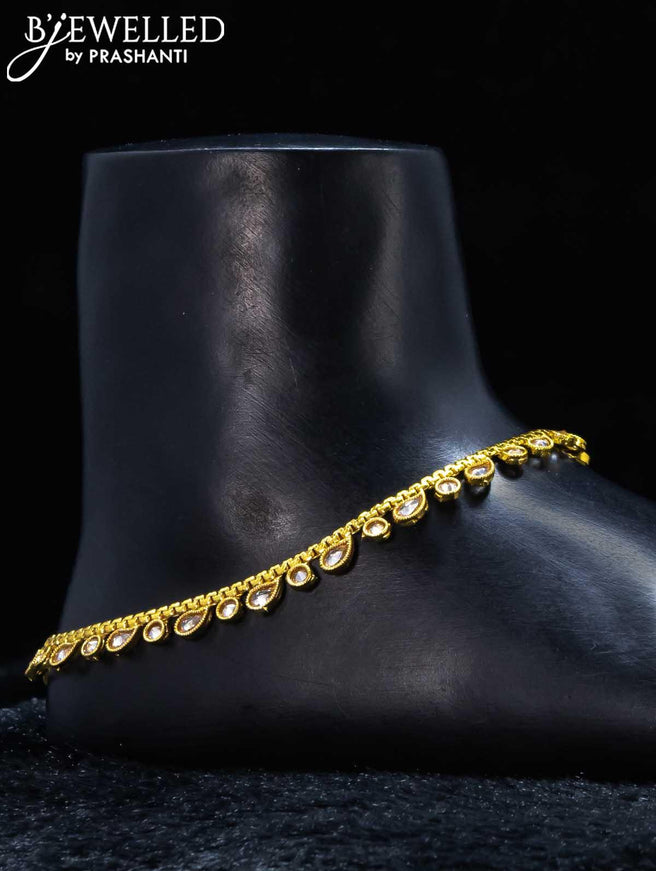 Antique anklet with stone - {{ collection.title }} by Prashanti Sarees