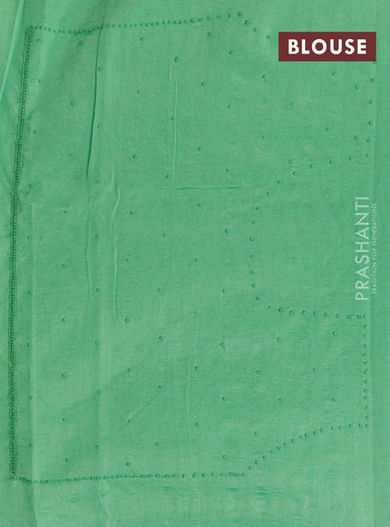 Chappa saree light green with stone & beaded embroidery work - {{ collection.title }} by Prashanti Sarees