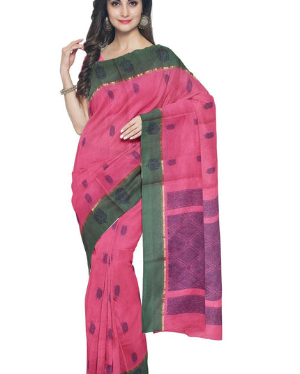 Coimbatore Cotton Butta Saree - Light Pink - {{ collection.title }} by Prashanti Sarees