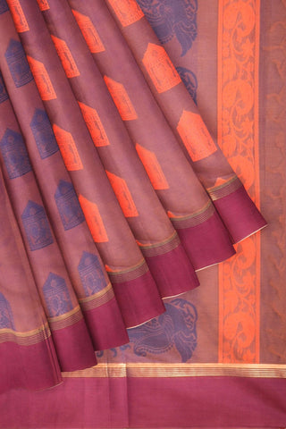 Coimbatore Cotton Butta Saree - Light Purple