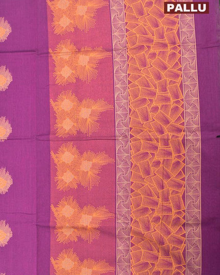 Coimbatore Cotton Magenta Saree with Thread Woven Buttas and Simple Border - {{ collection.title }} by Prashanti Sarees