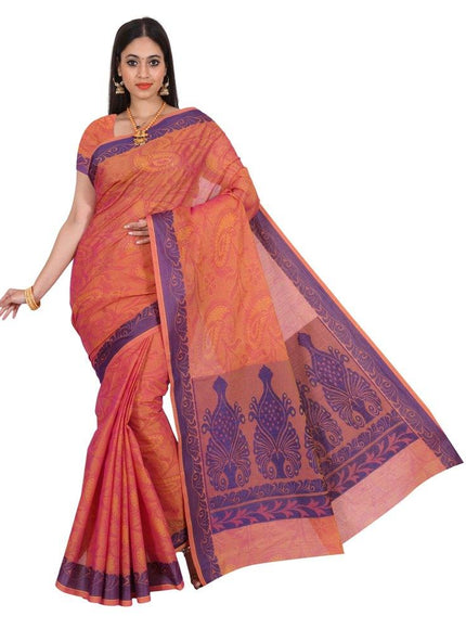 coimbatore Cotton Saree - Pink - {{ collection.title }} by Prashanti Sarees