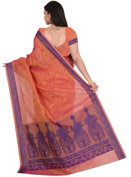 coimbatore Cotton Saree - Pink - {{ collection.title }} by Prashanti Sarees