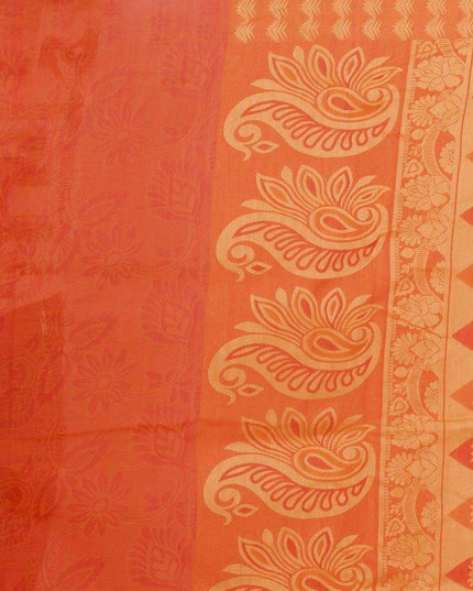 coimbatore Cotton Saree - Red - {{ collection.title }} by Prashanti Sarees
