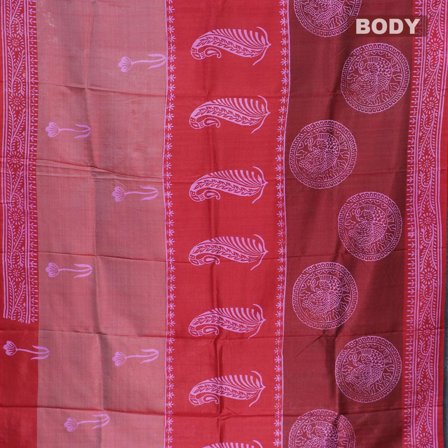 Lotus Mulberry Silk Sari main image 1