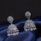 Oxidised Jhumka with cz stones and hangings - {{ collection.title }} by Prashanti Sarees