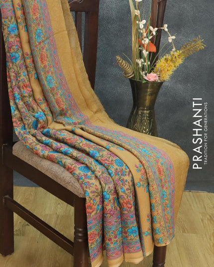Pure chiffon saree sandal with allover floral prints and printed border - {{ collection.title }} by Prashanti Sarees