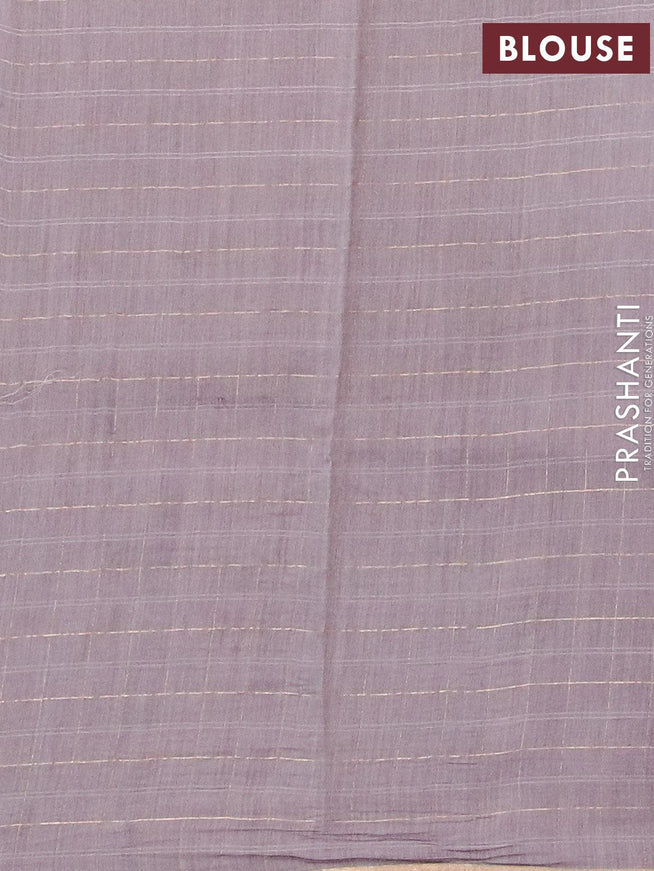 Pure tissue silk saree grey shade with allover pichwai prints and small zari woven piping border - {{ collection.title }} by Prashanti Sarees