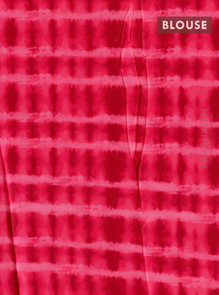 Satin crepe saree pink shade with tie & dye prints and sequence work - {{ collection.title }} by Prashanti Sarees
