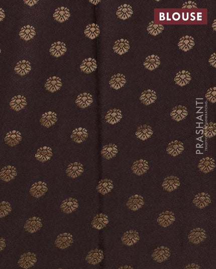 Semi chanderi saree cream and brown with sequin work - {{ collection.title }} by Prashanti Sarees