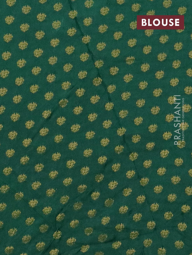 Semi chanderi saree green shade with sequin work - {{ collection.title }} by Prashanti Sarees