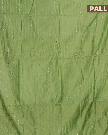 Semi chanderi saree light green with sequin work - {{ collection.title }} by Prashanti Sarees