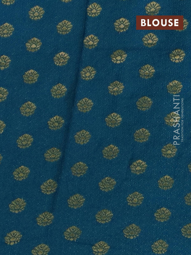 Semi chanderi saree pastel green and blue with sequin work - {{ collection.title }} by Prashanti Sarees