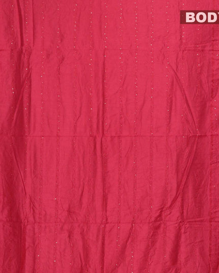 Semi chanderi saree pink and light pink with sequin work - {{ collection.title }} by Prashanti Sarees