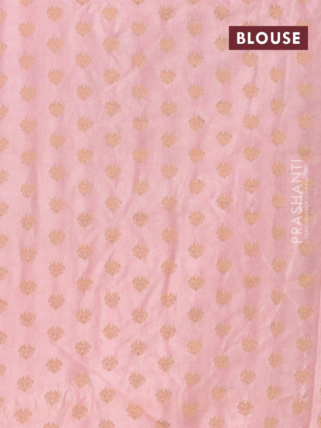 Semi chanderi saree pink and light pink with sequin work - {{ collection.title }} by Prashanti Sarees