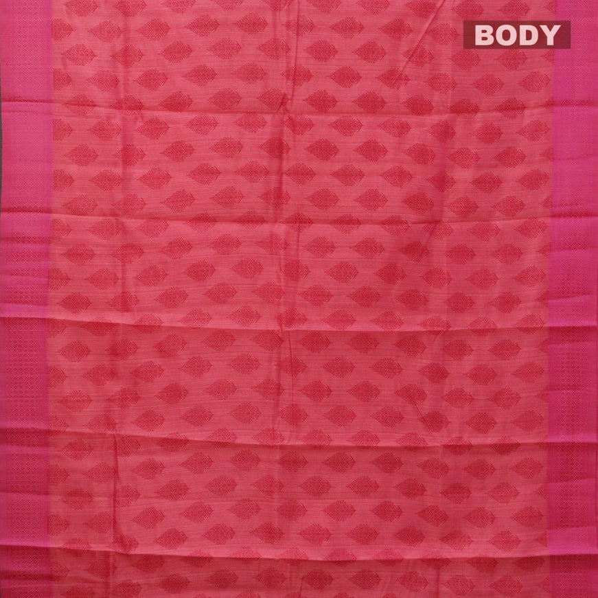 Semi raw silk saree pink shade with butta prints and woven border - {{ collection.title }} by Prashanti Sarees