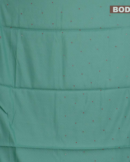 Semi tussar saree green with embroidery work - {{ collection.title }} by Prashanti Sarees