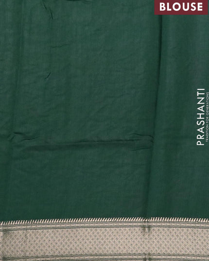 Viscose saree green with allover floral embroidery work and zari woven border - {{ collection.title }} by Prashanti Sarees
