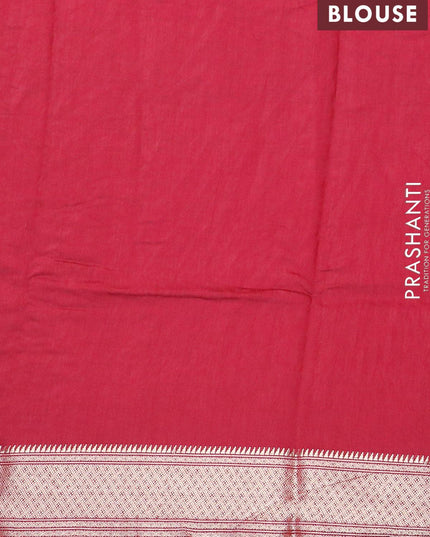 Viscose saree maroon with allover floral embroidery work and zari woven border - {{ collection.title }} by Prashanti Sarees