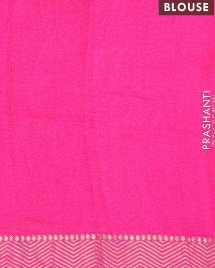 Viscose saree pink with embroided work buttas and zari woven border - {{ collection.title }} by Prashanti Sarees